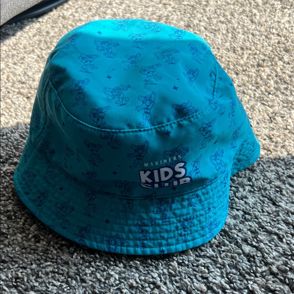 Mariners Kids Club Teal Bucket Hat reversable